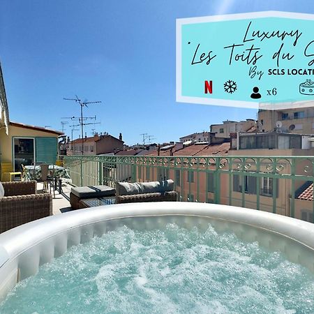 Luxury "Les Toits Du Soleil" - Magnifique Appartement Avec Terrasses Et Jacuzzi - Centre De Cannes - By Scls Locations מראה חיצוני תמונה